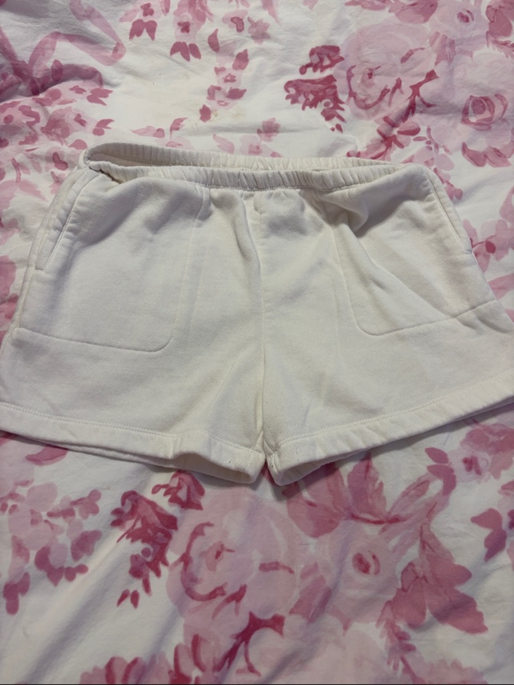art class Cream Knit Elastic-Waist Girls Shorts